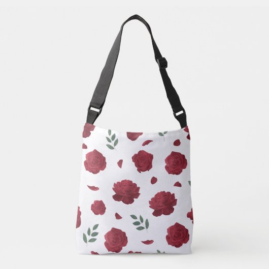 Rose Pattern Shoulder Bag | Tote Bag クロスボディバッグ (正面)
