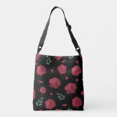 Rose Pattern Shoulder Bag | Tote Bag クロスボディバッグ (裏面)