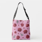 Rose Pattern Shoulder Bag | Tote Bag クロスボディバッグ (裏面)