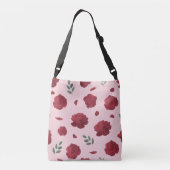 Rose Pattern Shoulder Bag | Tote Bag クロスボディバッグ (裏面)