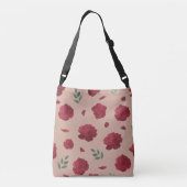 Rose Pattern Shoulder Bag | Tote Bag クロスボディバッグ (裏面)