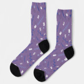 Rose Pattern Women's Socks ソックス (左)