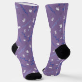 Rose Pattern Women's Socks ソックス (傾斜あり)