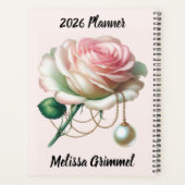 Rose & Pearl June Verse – 2026年 フルイヤープランナー プランナー手帳 (裏面)