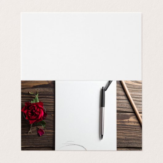 rose pen and paper 名刺 (外部フラット)