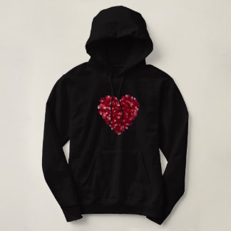 Rose Petals Black Hoodie For Girls パーカ