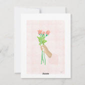 Rose Petals of gratitude Thank you card シーズンカード (裏面)