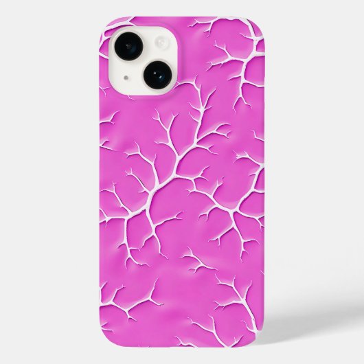 Rose Pink Branch Design iPhone Case Case-Mate iPhoneケース (裏面)