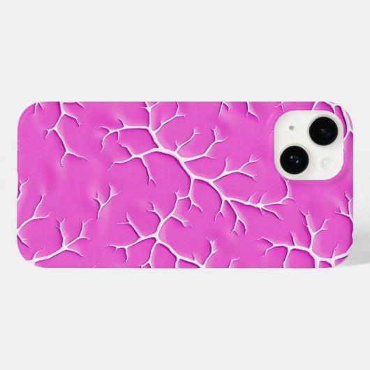 Rose Pink Branch Design iPhone Case Case-Mate iPhoneケース (裏面 (横))