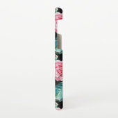 Rose Pink Cabbage Vintage Roses floral Girls Name Samsung Galaxyケース (左側)