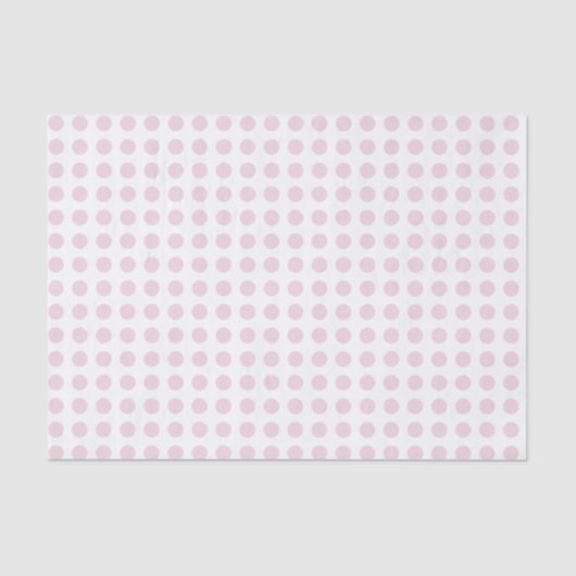 Rose Pink Polka Dot Decoupage 薄葉紙 (正面)