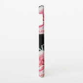 Rose Pink Roses floral Follow Your Joy Pattern Samsung Galaxyケース (右側)