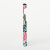 Rose Pink Roses floral Follow Your Joy Pattern Samsung Galaxyケース (左側)