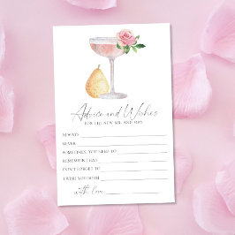 Rose Prosecco - ブライダルシャワーのアドバイスとお祝いの言葉 便箋