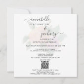 *~* ROSE QR RSVP ゴールドグリッター -  AR12 ウェディングインビ 招待状 (裏面)