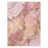 Rose quartz and pastel pink marble テーブルクロス (正面)