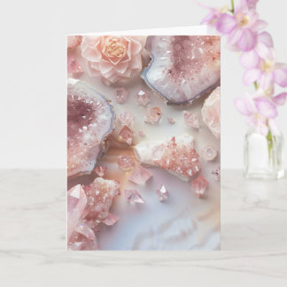 Rose Quartz Crystal | Love Stone Pink  Photo Card カード