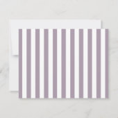 Rose Quartz Elegant Wavy Hearts Striped Note Card ノートカード (裏面)