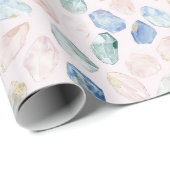 Rose Quartz Lapis Lazuli Crystals ラッピングペーパー (ロールコーナー)