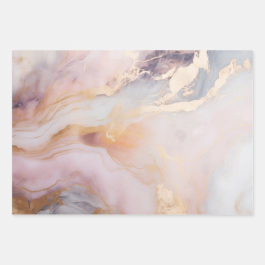 Rose Quartz Mist ラッピングペーパーシート (正面)