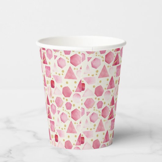 Rose Quartz Prism Mosaic 紙コップ (右)