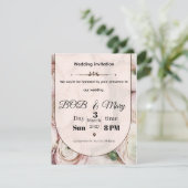 Rose Ranniculus Wedding Invitation for you  シーズンカード (スタンド正面)