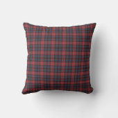 Rose Red Blue Black Plaid Tartan クッション (裏面)