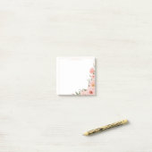 Rose Reverie– Blush Floral ポストイット (デスク上)