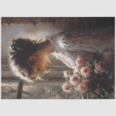 Rose Reverie Woman Decoupage 薄葉紙 (正面)