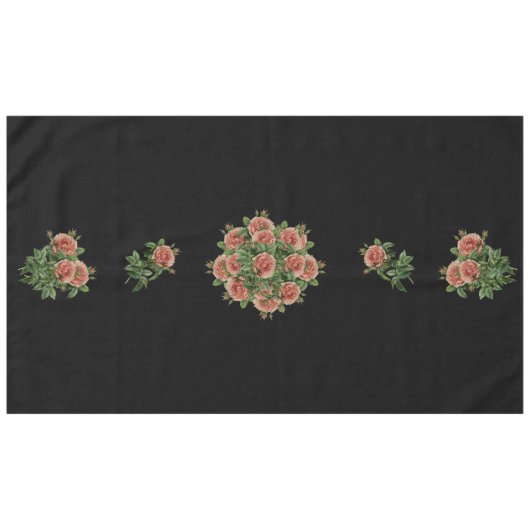 Rose Roses Rosen bouquet – Rosenbouquet テーブルクロス (正面(横))