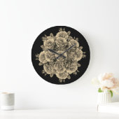 Rose Roses Rosen bouquet – Rosenbouquet ラージ壁時計 (ホーム)