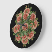 Rose Roses Rosen bouquet – Rosenbouquet ラージ壁時計 (傾斜)