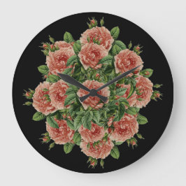 Rose Roses Rosen bouquet – Rosenbouquet ラージ壁時計