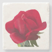Rose rouge - Red rose ストーンコースター (正面)