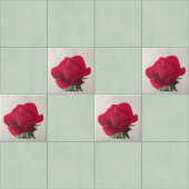 Rose rouge - Red rose  タイル