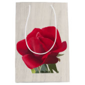 Rose rouge - Red rose  ミディアムペーパーバッグ (正面)