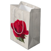 Rose rouge - Red rose  ミディアムペーパーバッグ (裏面アングル)