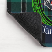 Rose Scottish Clan Tartan and Crest  マウスパッド (コーナー)