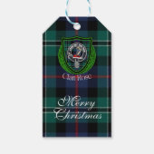 Rose Scottish Clan Tartan & Crest ギフトタグ (正面)