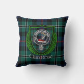Rose Scottish Clan Tartan & Crest クッション (裏面)