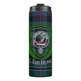 Rose Scottish Clan Tartan & Crest タンブラー