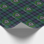 Rose Scottish Clan Tartan & Crest ラッピングペーパー (角)