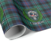 Rose Scottish Clan Tartan & Crest ラッピングペーパー (ロールコーナー)