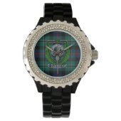 Rose Scottish Clan Tartan & Crest 腕時計 (正面)