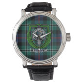 Rose Scottish Clan Tartan & Crest 腕時計 (正面)