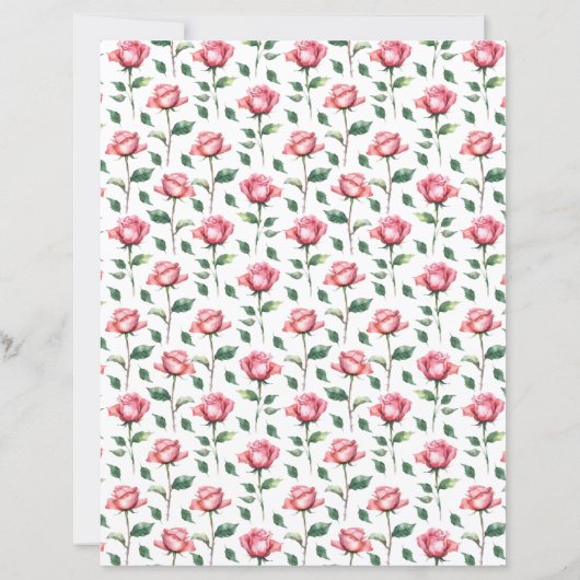 Rose Scrapbook Paper (裏面)
