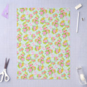 Rose Shabby Vintage Blue 薄葉紙 (クラフト)