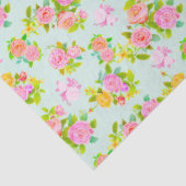 Rose Shabby Vintage Blue 薄葉紙 (詳細)