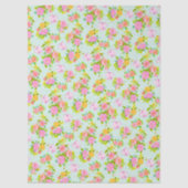 Rose Shabby Vintage Blue 薄葉紙 (正面)