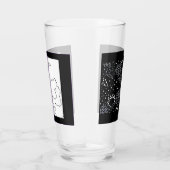Rose SketchとStarlightシルクスクリーンガラスウェア Gla タンブラーグラス (右)